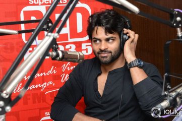 Sai Dharam Tej and YVS Chowdary at Red FM
